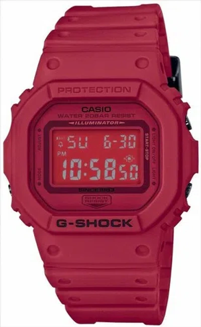 Pre-owned Casio G-shock Watch Dw-5635c-4jr 35th Anniversary Limited Red Out Men's Red