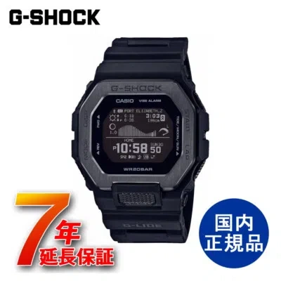 Pre-owned Casio G-shock Watch Gbx-100ns-1jf Men's Black Digital G-lide Waterproof F/s