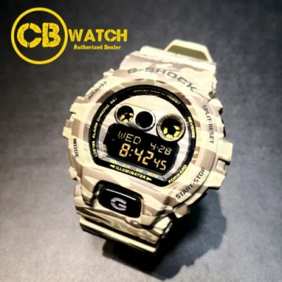 Pre-owned Casio G-shock Watch Gd-x6900cm-5 Camouflage Near Mint With Box