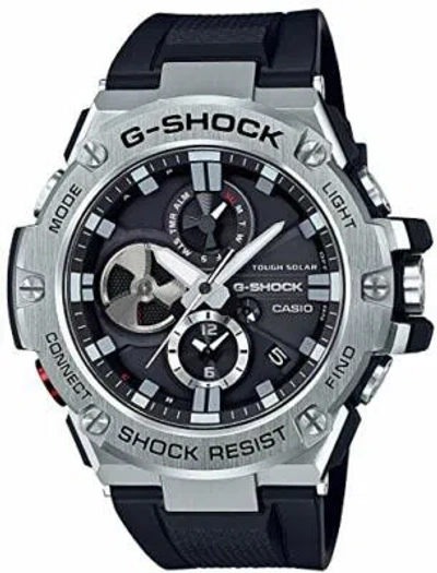 Pre-owned Casio G-shock Watch Gst-b100-1a G-steel Smartphone Link Model Men's