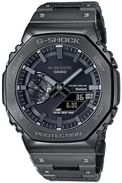Pre-owned Casio G-shock Wristwatch Bluetooth Full Metal Solar Gm-b2100bd-1ajf Men's Black