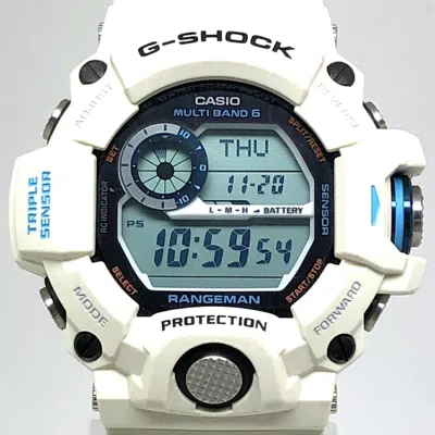 Pre-owned Casio G-shock Wristwatch () In White