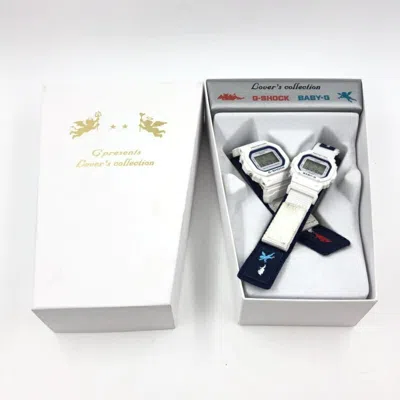 Pre-owned Casio G-shock Wristwatch () In White