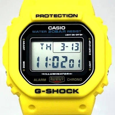 Pre-owned Casio G-shock Wristwatch () In Yellow