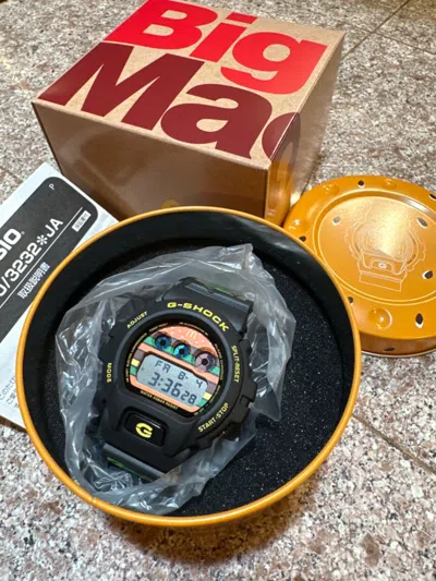 Pre-owned Casio G-shock X Mcdonald S Big Mac 50th Dw-6900fs Dw6900 Limited Usa Seller