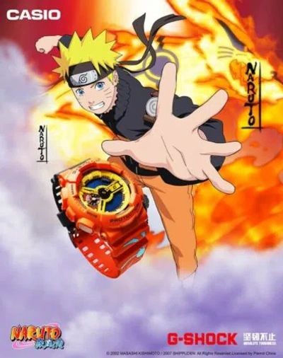 Pre-owned Casio G-shock X Naruto Shippuden Limited Ga-110nar21-4pfn Watch