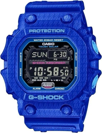 Pre-owned Casio G-shock X The Savage Five Series Solar Power Men's Watch Gx-56sgz-2