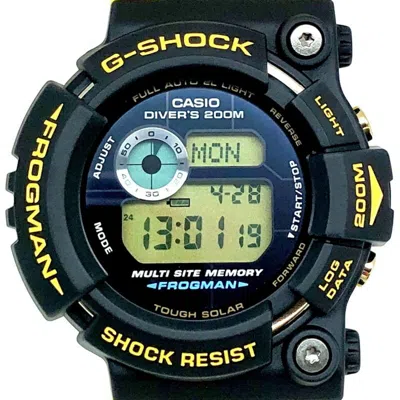 Pre-owned Casio G-shock Yellow Ceramic Wristwatch ()
