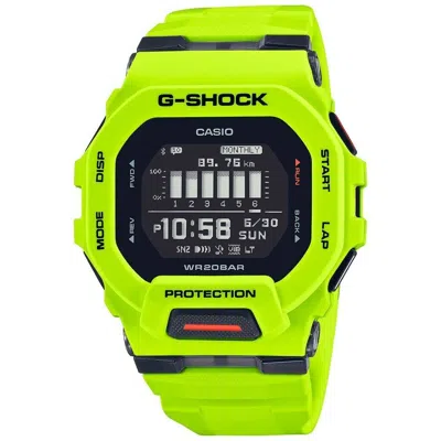 Pre-owned Casio G-shock Yellow-green X093_gbd-200-9er Man Quartz Watch