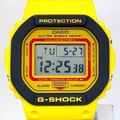 Pre-owned Casio G-shock Yellow Wristwatch () In Multi