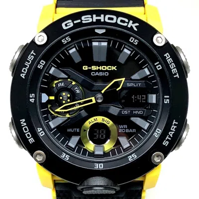 Pre-owned Casio G-shock Yellow Wristwatch () In Multi