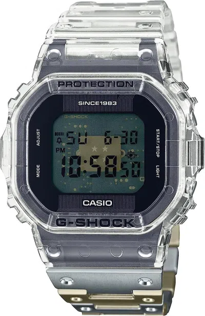 Pre-owned Casio G-shockclear Remix Dwe-5640rx-7 Limited Edition40th Anniversaryfedex