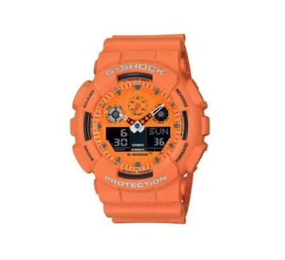 Pre-owned Casio Ga-100rs-4a  G-shock Rock Music Concept Analog Digital Men's Watch