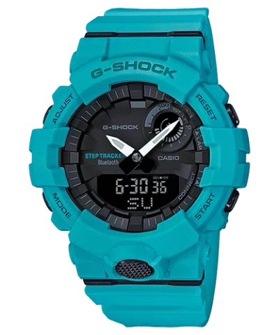 Pre-owned Casio Gba-800-2a2  G-shock G-squad Bluetooth® Blue Gba800-2a2