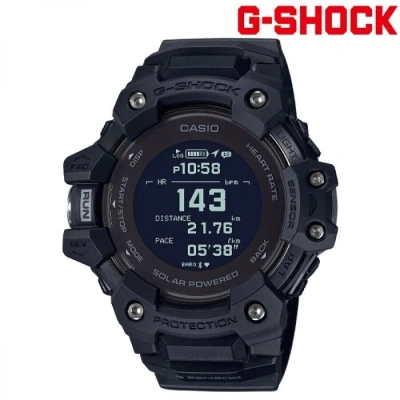 Pre-owned Casio Gbd-h1000-1jr Black Model G-squad 20 Atm Waterproof Workout Gbd-h1000-1jr