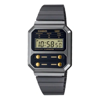 Casio General Vintage Japan / South Korea Fashion Waterproof Black Digital In Gray