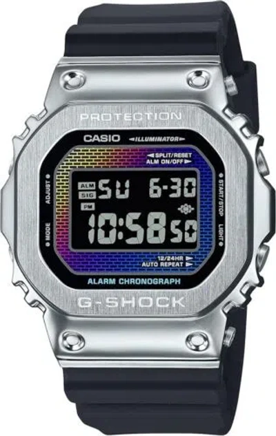 Pre-owned Casio Gm-5600rw-1jf G-shock Brick Pattern Design Japan Import 2024