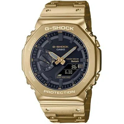 Pre-owned Casio Gm-b2100gd-9ajf G-shock Full Metal Model Gm-b2100 Yellow Gold Watch Men Gshock