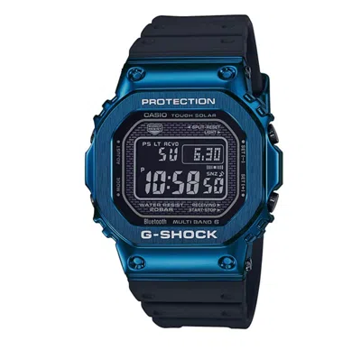 Pre-owned Casio Gmw-b5000g-2  G-shock Watch Blue Cas Bluetooth Bltooth Japan Made