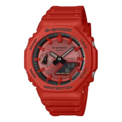 Casio G-shock 2100 Series Analog-digital 'red' In Purple
