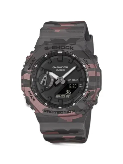 Casio G-shock 49mm Camouflage-print Watch In Black