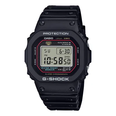 Casio G-shock 5000 Series Digital 'black Red' In Neutral