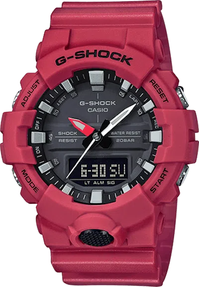 Pre-owned Casio Gshock Analogdigital Ga8004a Watch In Resin