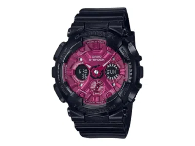 Pre-owned Casio Gshock Analogdigital Women Gmas120rb1a Watch In Resin