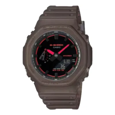 Casio G-shock Ga-2100 Series 'brown Red' In Purple