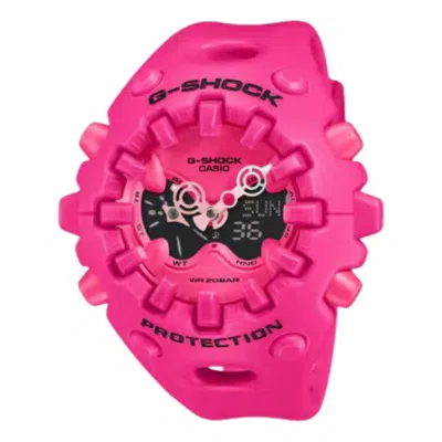 Casio G-shock Ga-v01 Series Analog-digital 'pink' In Red