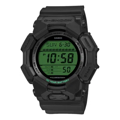 Casio G-shock Gd-010 Series Digital 'black Green' In Multi