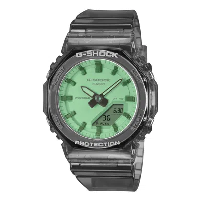 Casio G-shock Gma-p2100 Series Analog-digital 'grey Green' In Black
