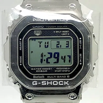 Pre-owned Casio G-shock Stainless Steel Wristwatch () In Silver