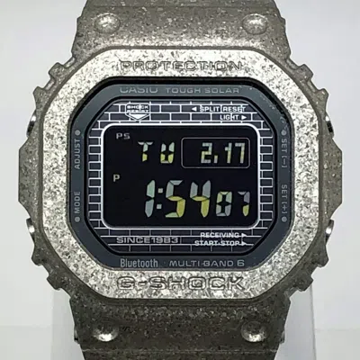 Pre-owned Casio G-shock Stainless Steel Wristwatch () In Silver