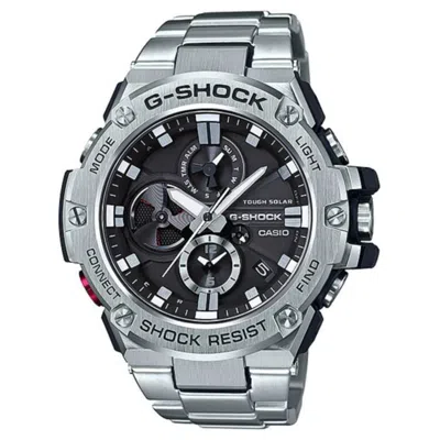 Pre-owned Casio Gst-b100d-1a G-shock, Bluetooth, Stainless Steel Regular