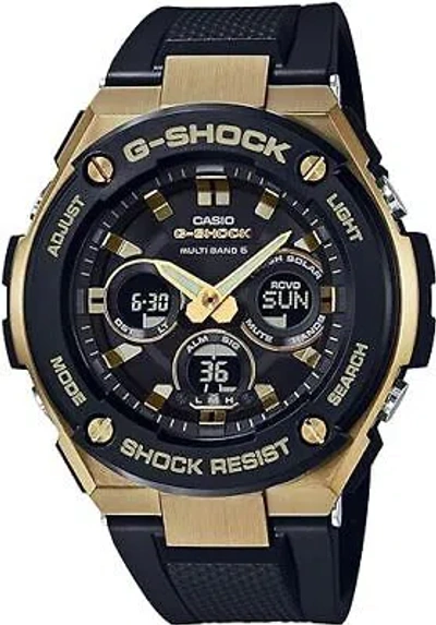 Pre-owned Casio Gst-w300g-1a9jf G-shock G-steel Radio Solar Japan Import
