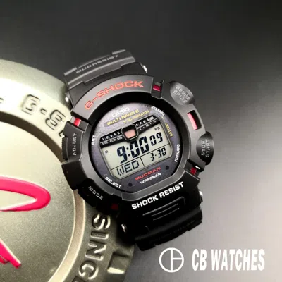 Pre-owned Casio Gw-9010-1 G-shock Mudman Tough Solar Watch Multiband6