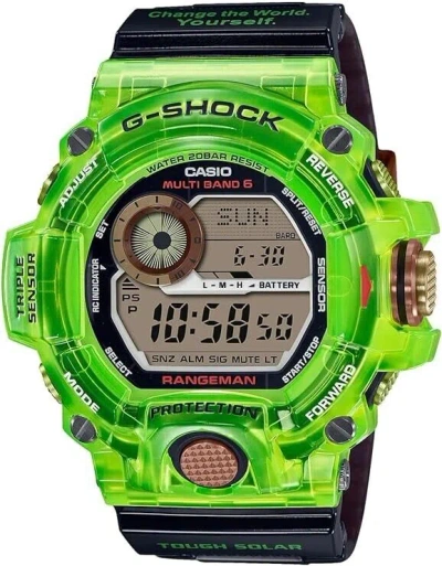 Pre-owned Casio Gw-9407kj-3jr G-shock Rangeman Solar "love The Sea And The Earth"