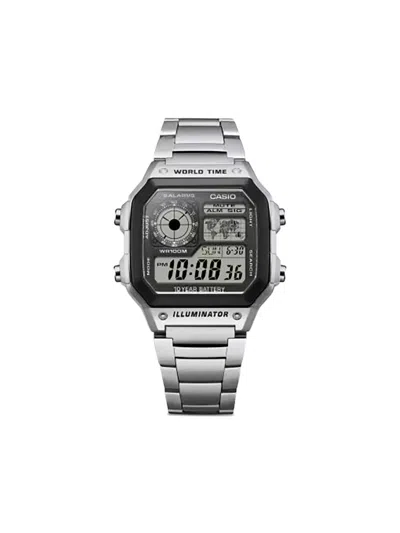 Casio Heritage 1200 Digital Ae1200whd 1a 42mm In Gray