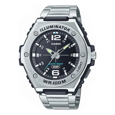 CASIO CASIO ILLUMINATOR ANALOG WATCH 'SILVER BLACK'