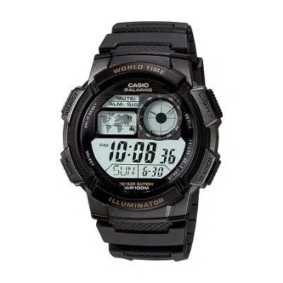 Casio Illuminator Mens Black Bezel Digital Sport Watch Ae1000w-1av