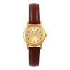 Casio Influencer Analog Leather Strap Watch 'brown Gold'