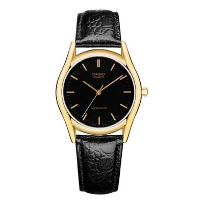 Casio Influencer Fashion Business Analog Watch 'black Gold'