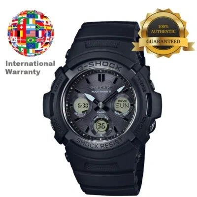Pre-owned Casio International Warranty Awg-m100sbb-1ajf G-shock Men's Watch