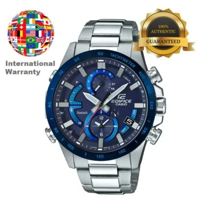 Pre-owned Casio International Warranty Eqb-900db-2ajf Edifice Connected Men's Watch