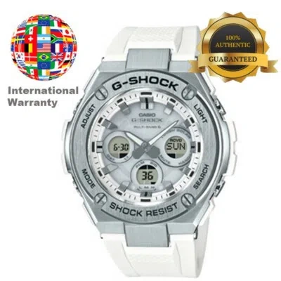 Pre-owned Casio International Warranty Gst-w310-7ajf G-schock G-steel Radio Solar Men's Warranty