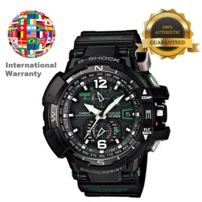 Pre-owned Casio International Warranty Gw-a1100-1a3jf G-shock Sky Cockpit Men's Watch