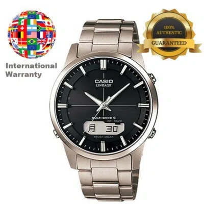 Pre-owned Casio International Warranty Lcw-m170td-1ajf Lineage Solar Radio Men's Watch