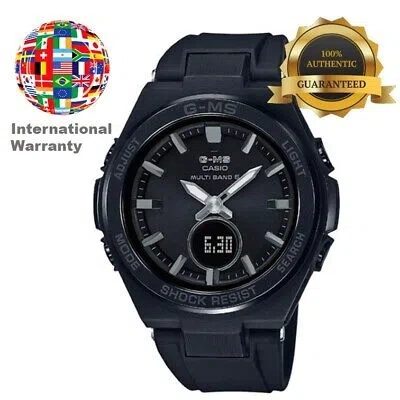 Pre-owned Casio International Warranty Msg-w200g-1a2jf Baby-g Radio Solar Men's Watch