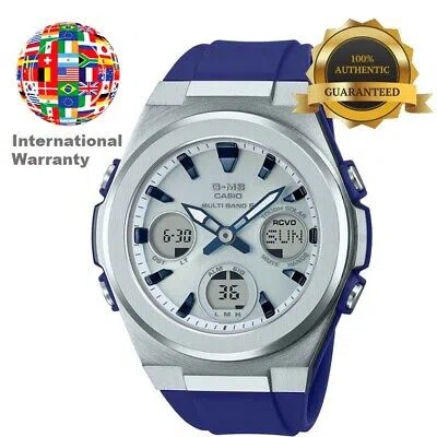 Pre-owned Casio International Warranty Msg-w600-2ajf Baby-g Radio Solar Men's Watch